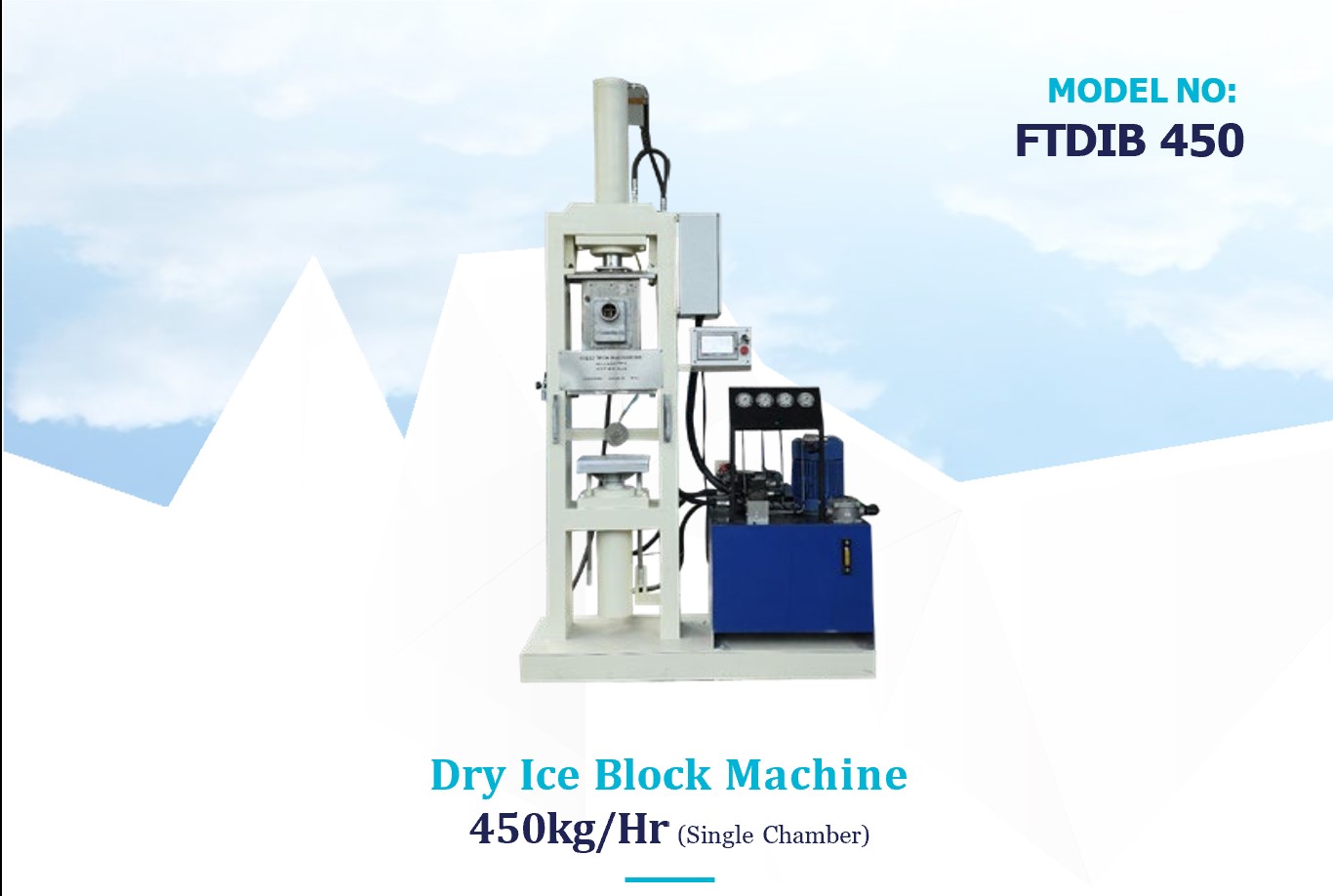 FTDIB 450 — Dry Ice Block Machine 450kg/hr